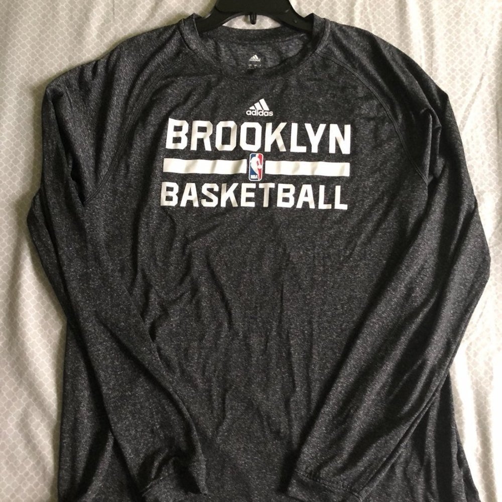 Brooklyn Nets Adidas Climalite Long Sleeve